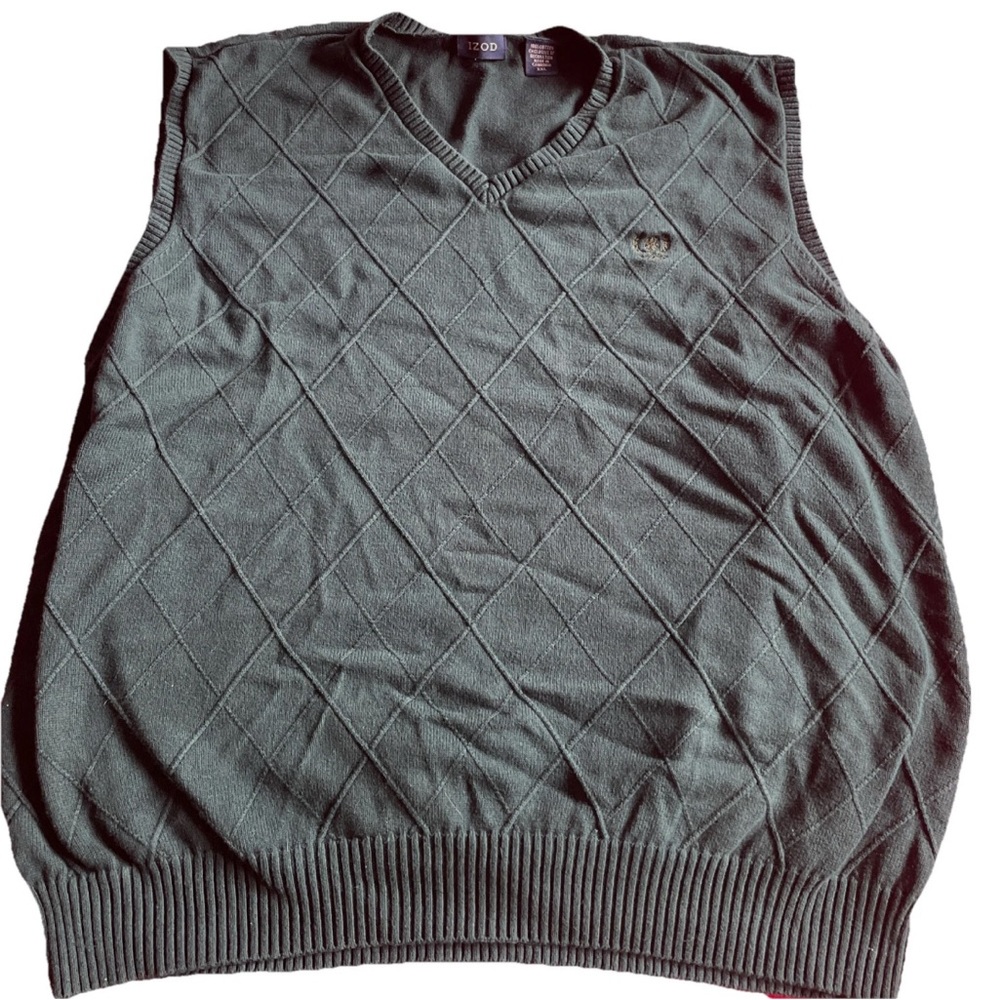 Men's Izod Green Sweater Vest